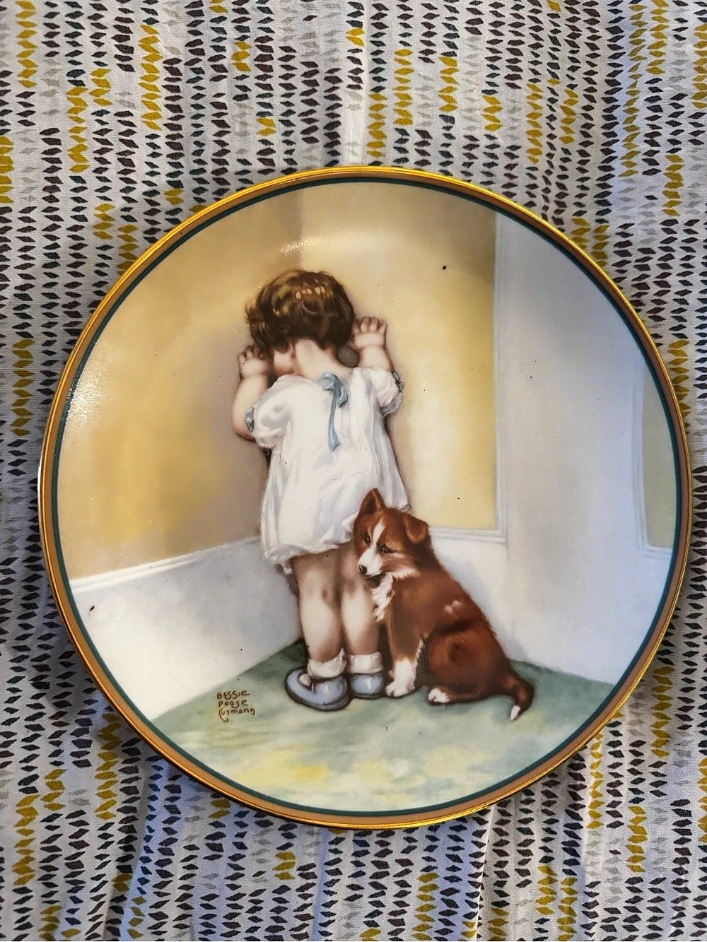 Vintage 1985 Hamilton "In Disgrace" Bessie Pease Gutmann Collector Plate